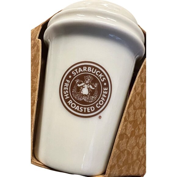 Starbucks Holiday Ceramic Ornament Set of 4 Christmas Coffee To Go Tumblers Coll - Picture 12 of 16